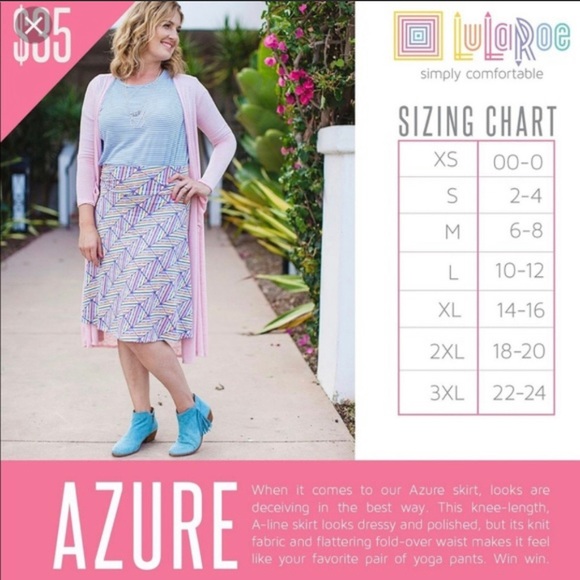 Lularoe Azure Skirt - Picture 7 of 7